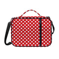 Red And White Polka Dot Pattern Print Shoulder Strap Bible Bag