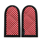 Red And White Polka Dot Pattern Print Skillet Handle Cover