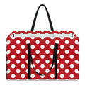 Red And White Polka Dot Pattern Print Utility Tote Bag