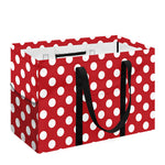 Red And White Polka Dot Pattern Print Utility Tote Bag