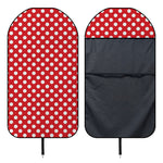 Red And White Polka Dot Pattern Print Waterproof Car Seat Cover