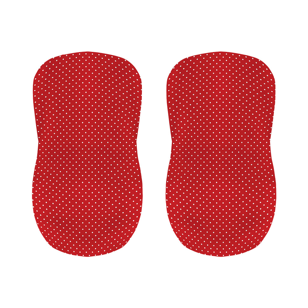 Red And White Polka Dot Print Bar Stool Covers