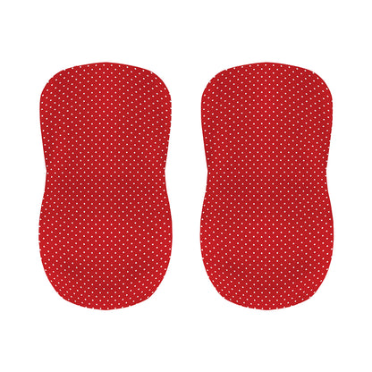 Red And White Polka Dot Print Bar Stool Covers