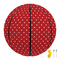 Red And White Polka Dot Print Basketball