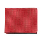 Red And White Polka Dot Print Bifold Wallet