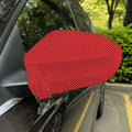 Red And White Polka Dot Print Car Side Mirror Covers
