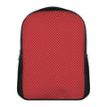 Red And White Polka Dot Print Casual Backpack