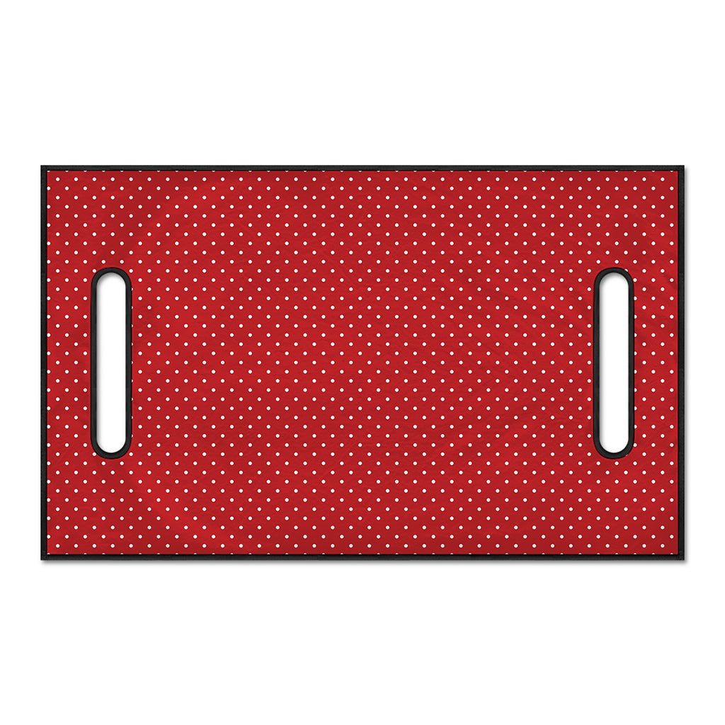 Red And White Polka Dot Print Golf Cart Seat Cover