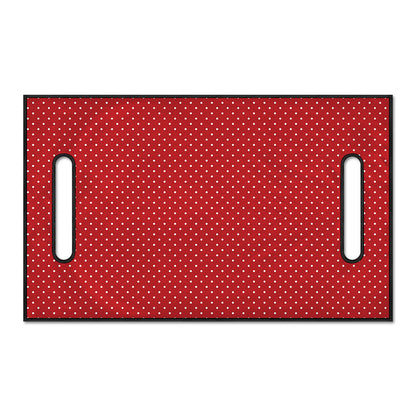 Red And White Polka Dot Print Golf Cart Seat Cover