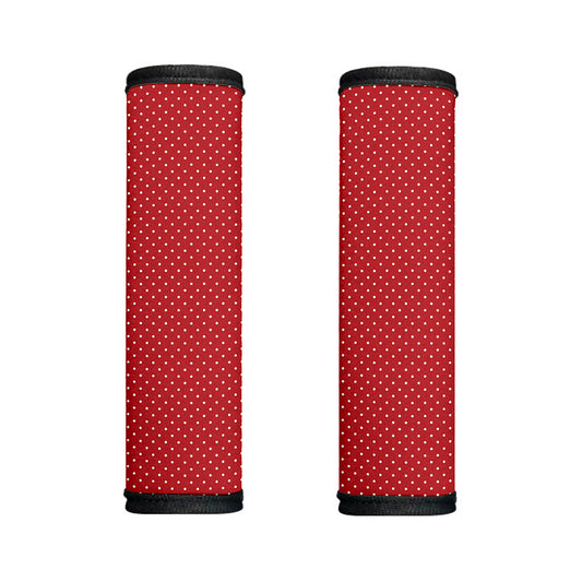 Red And White Polka Dot Print Handle Covers