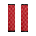 Red And White Polka Dot Print Handle Covers