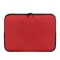 Red And White Polka Dot Print Laptop Sleeve