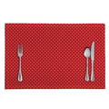 Red And White Polka Dot Print Placemat