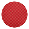 Red And White Polka Dot Print Round Blanket