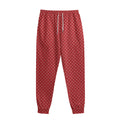 Red And White Polka Dot Print Sweatpants
