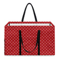 Red And White Polka Dot Print Utility Tote Bag