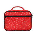 Red And White Snowflake Pattern Print Briefcase Bible Bag