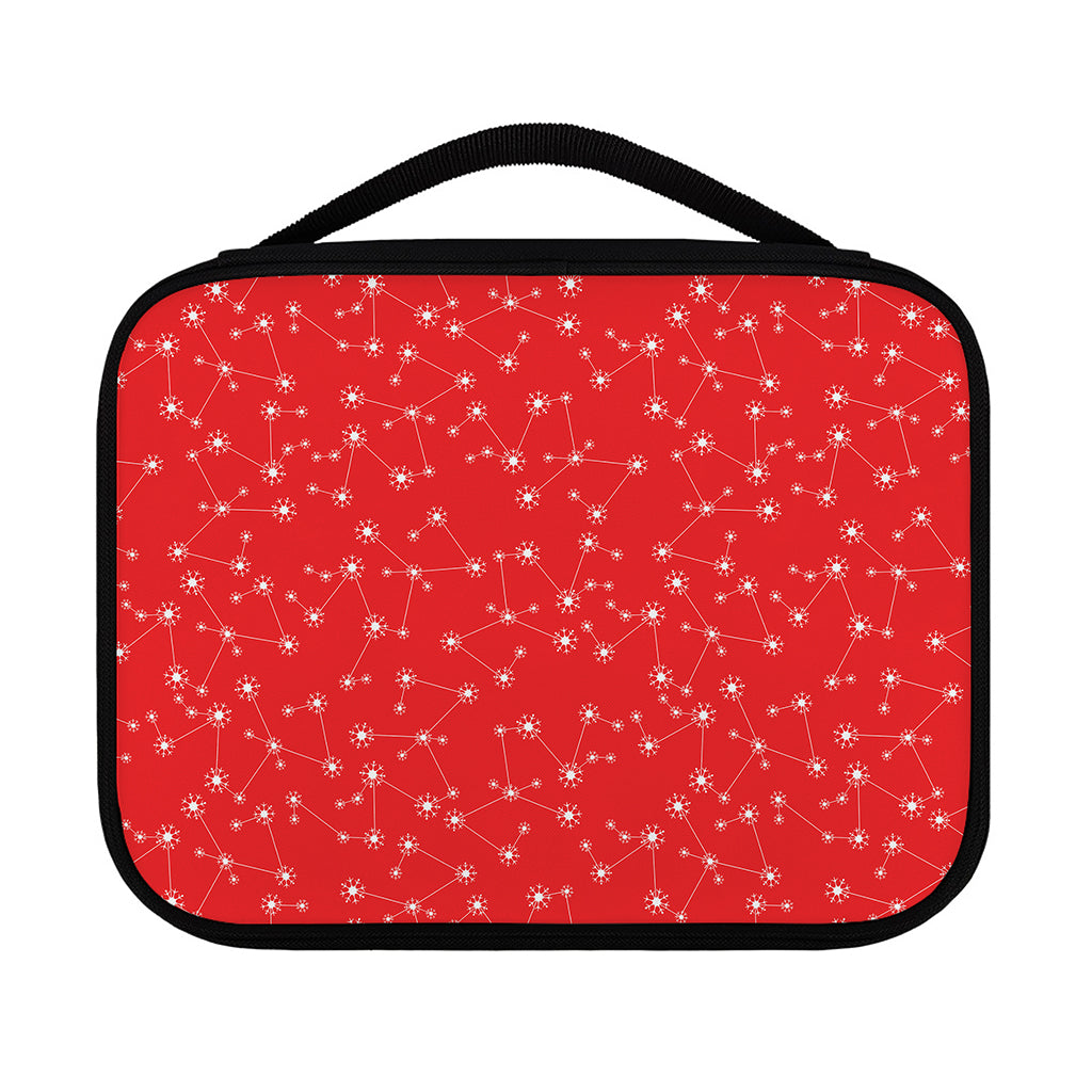 Red And White Snowflake Pattern Print Classic Bible Case