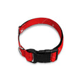 Red And White Snowflake Pattern Print Dog Collar