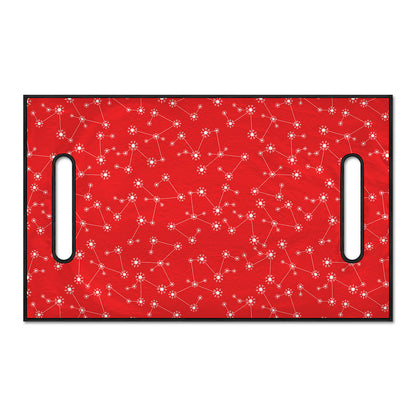 Red And White Snowflake Pattern Print Golf Cart Seat Cover