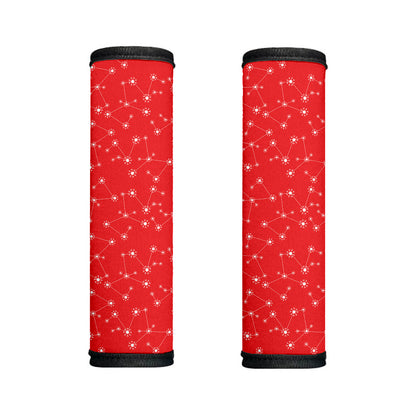Red And White Snowflake Pattern Print Handle Covers