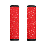 Red And White Snowflake Pattern Print Handle Covers
