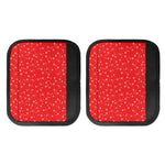 Red And White Snowflake Pattern Print Handle Covers