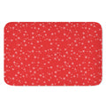 Red And White Snowflake Pattern Print Indoor Door Mat