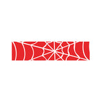 Red And White Spider Web Pattern Print Bed Runner
