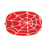 Red And White Spider Web Pattern Print Car Side Mirror Covers