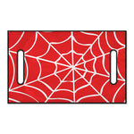 Red And White Spider Web Pattern Print Golf Cart Seat Cover