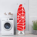 Red And White Spider Web Pattern Print Ironing Board Cover