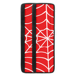 Red And White Spider Web Pattern Print Refrigerator Handle Covers