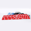 Red And White Spider Web Pattern Print Sports Towel