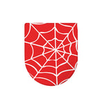 Red And White Spider Web Pattern Print Toilet Lid Cover