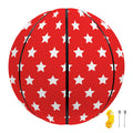 Red And White Star Pattern Print Basketball