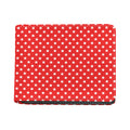 Red And White Star Pattern Print Bifold Wallet