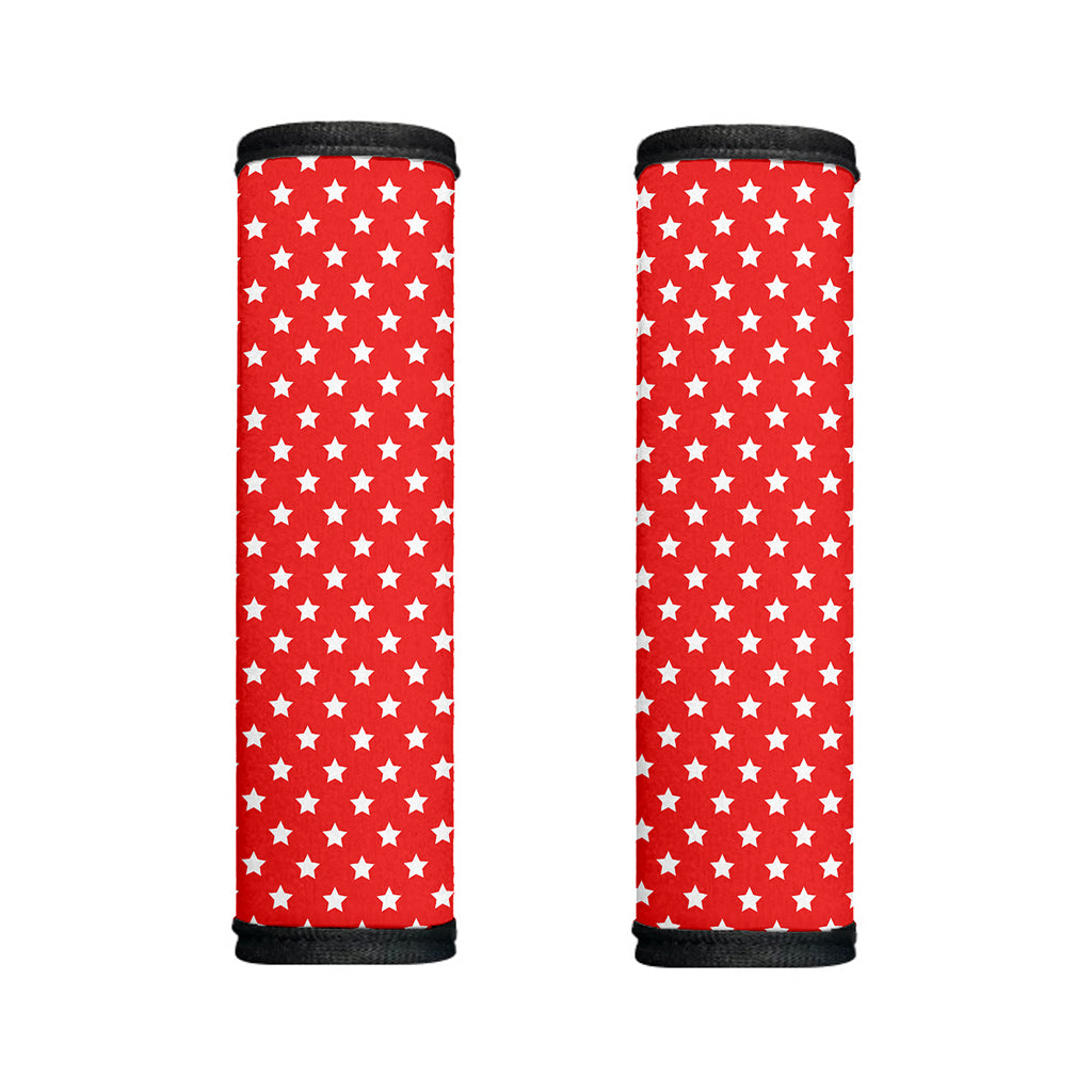 Red And White Star Pattern Print Handle Covers