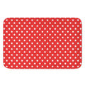 Red And White Star Pattern Print Indoor Door Mat