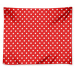 Red And White Star Pattern Print Tapestry