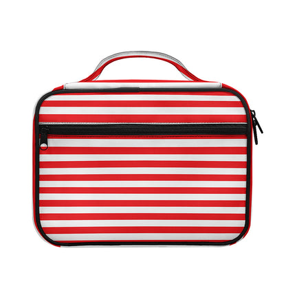 Red And White Striped Pattern Print Briefcase Bible Bag