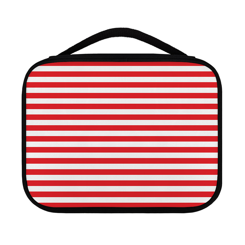 Red And White Striped Pattern Print Classic Bible Case