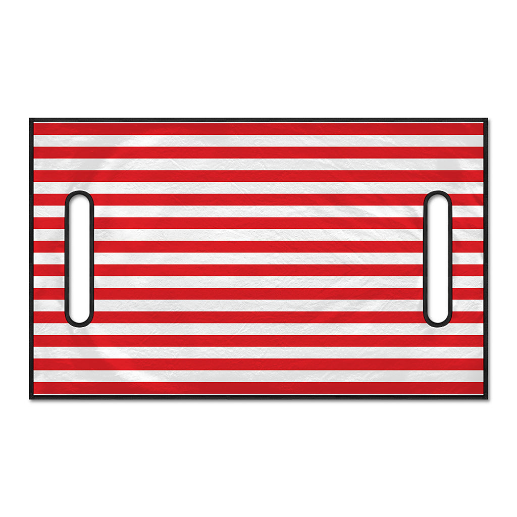 Red And White Striped Pattern Print Golf Cart Seat Cover