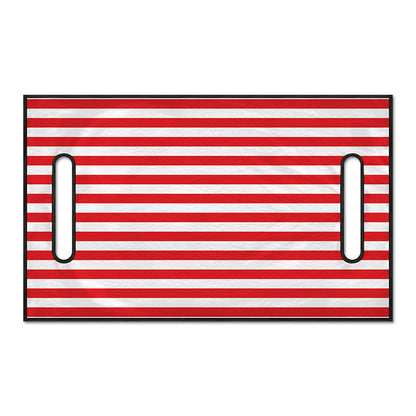 Red And White Striped Pattern Print Golf Cart Seat Cover