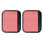 Red And White Striped Pattern Print Handle Covers