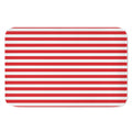 Red And White Striped Pattern Print Indoor Door Mat
