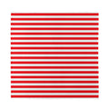 Red And White Striped Pattern Print Silk Bandana