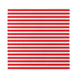 Red And White Striped Pattern Print Silk Bandana