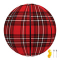 Red And White Tartan Pattern Print Basketball
