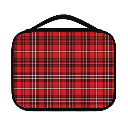 Red And White Tartan Pattern Print Classic Bible Case